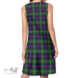 Scottish Malcolm Tartan Womens Casual Dresses - Tartan Dress Womens Scottish Plaid Tartan Plaid - ScotsTee - scotstee.com