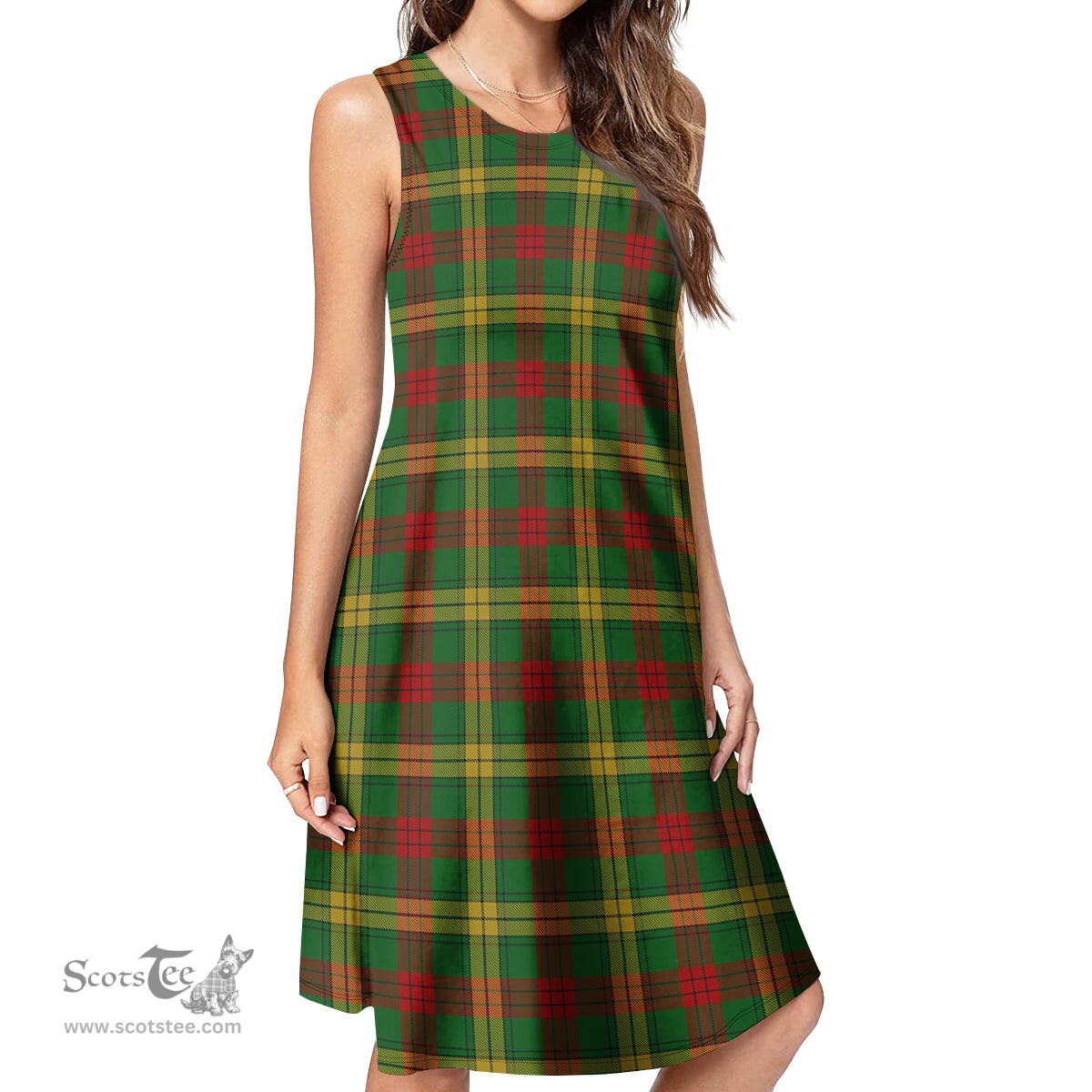 Scottish MacMillan Society of Glasgow Tartan Womens Casual Dresses - Tartan Dress Womens Scottish Plaid Tartan Plaid - ScotsTee - scotstee.com
