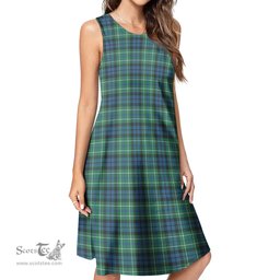Scottish MacNeil of Colonsay Ancient Tartan Womens Casual Dresses - Tartan Dress Womens Scottish Plaid Tartan Plaid - ScotsTee - scotstee.com