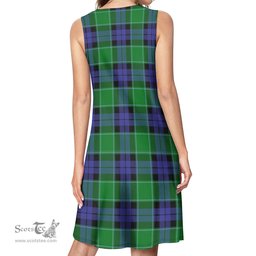 Scottish Monteith Tartan Womens Casual Dresses - Tartan Dress Womens Scottish Plaid Tartan Plaid - ScotsTee - scotstee.com