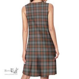 Scottish Murray of Atholl Weathered Tartan Womens Casual Dresses - Tartan Dress Womens Scottish Plaid Tartan Plaid - ScotsTee - scotstee.com