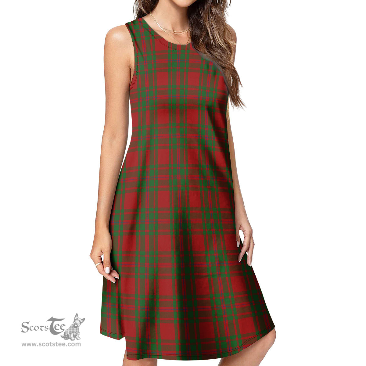 Scottish MacIntosh Red Tartan Womens Casual Dresses - Tartan Dress Womens Scottish Plaid Tartan Plaid - ScotsTee - scotstee.com