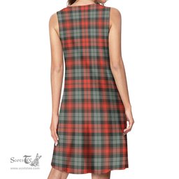 Scottish MacLachlan Weathered Tartan Womens Casual Dresses - Tartan Dress Womens Scottish Plaid Tartan Plaid - ScotsTee - scotstee.com