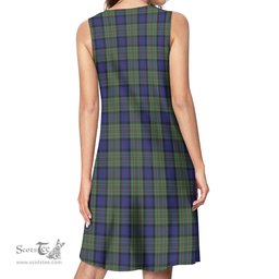 Scottish MacLaren Tartan Womens Casual Dresses - Tartan Dress Womens Scottish Plaid Tartan Plaid - ScotsTee - scotstee.com