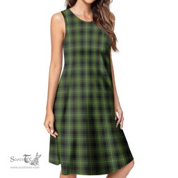 Scottish MacIver Hunting Tartan Womens Casual Dresses - Tartan Dress Womens Scottish Plaid Tartan Plaid - ScotsTee - scotstee.com