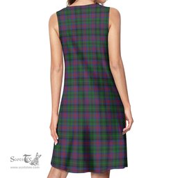 Scottish MacLachlan Hunting Tartan Womens Casual Dresses - Tartan Dress Womens Scottish Plaid Tartan Plaid - ScotsTee - scotstee.com