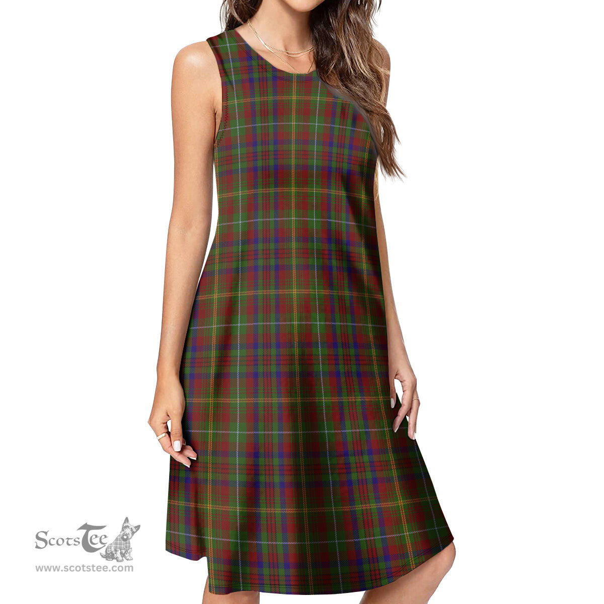 Scottish MacMaster Tartan Womens Casual Dresses - Tartan Dress Womens Scottish Plaid Tartan Plaid - ScotsTee - scotstee.com