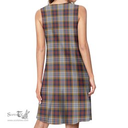 Scottish MacInnes Ancient Hunting Tartan Womens Casual Dresses - Tartan Dress Womens Scottish Plaid Tartan Plaid - ScotsTee - scotstee.com
