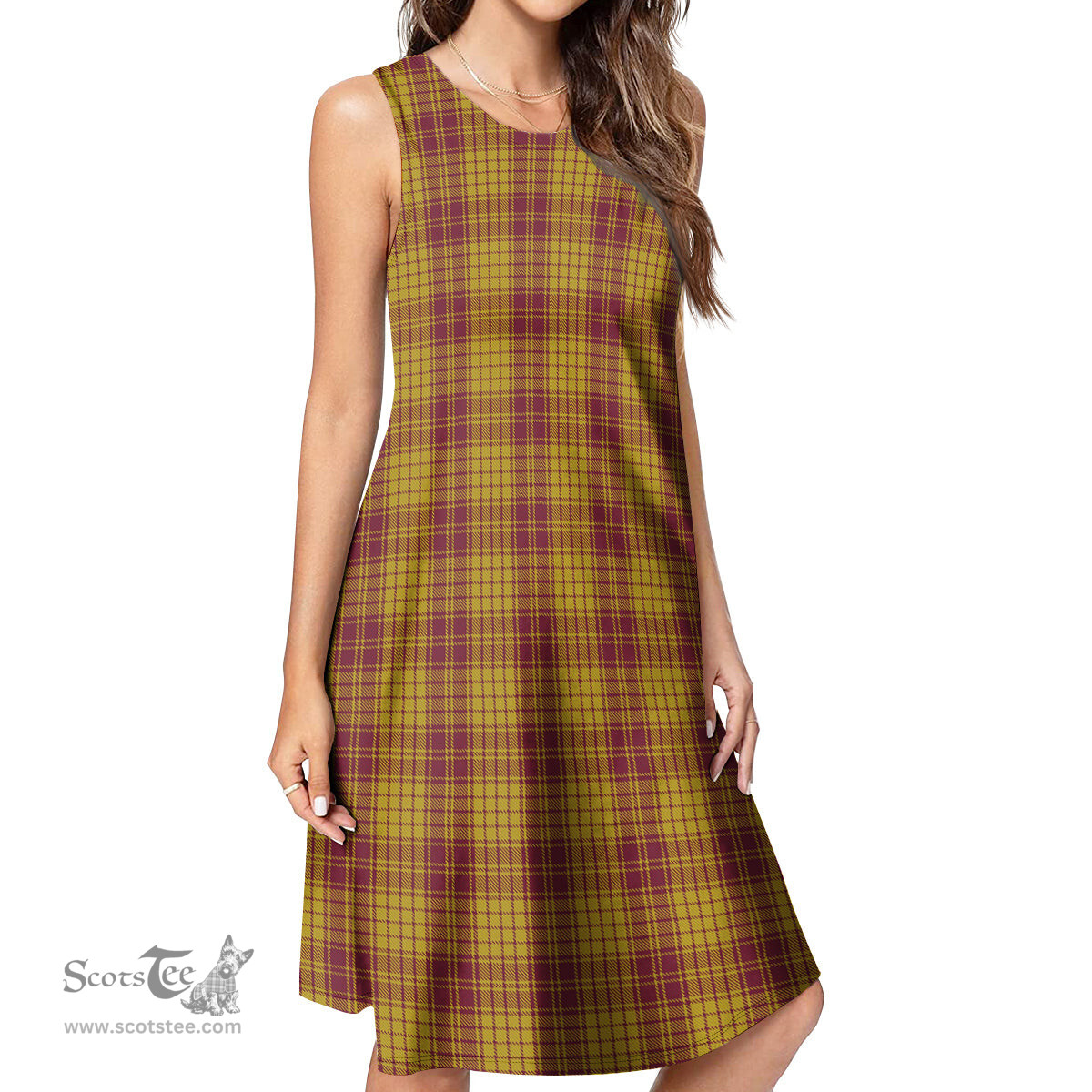 Scottish MacMillan Dress Tartan Womens Casual Dresses - Tartan Dress Womens Scottish Plaid Tartan Plaid - ScotsTee - scotstee.com