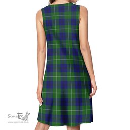 Scottish Oliphant Modern Tartan Womens Casual Dresses - Tartan Dress Womens Scottish Plaid Tartan Plaid - ScotsTee - scotstee.com