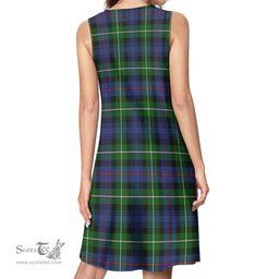 Scottish MacKenzie Modern Tartan Womens Casual Dresses - Tartan Dress Womens Scottish Plaid Tartan Plaid - ScotsTee - scotstee.com
