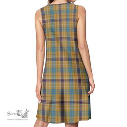 Scottish Ottawa Canada Tartan Womens Casual Dresses - Tartan Dress Womens Scottish Plaid Tartan Plaid - ScotsTee - scotstee.com