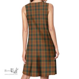 Scottish Monaghan County Ireland Tartan Womens Casual Dresses - Tartan Dress Womens Scottish Plaid Tartan Plaid - ScotsTee - scotstee.com