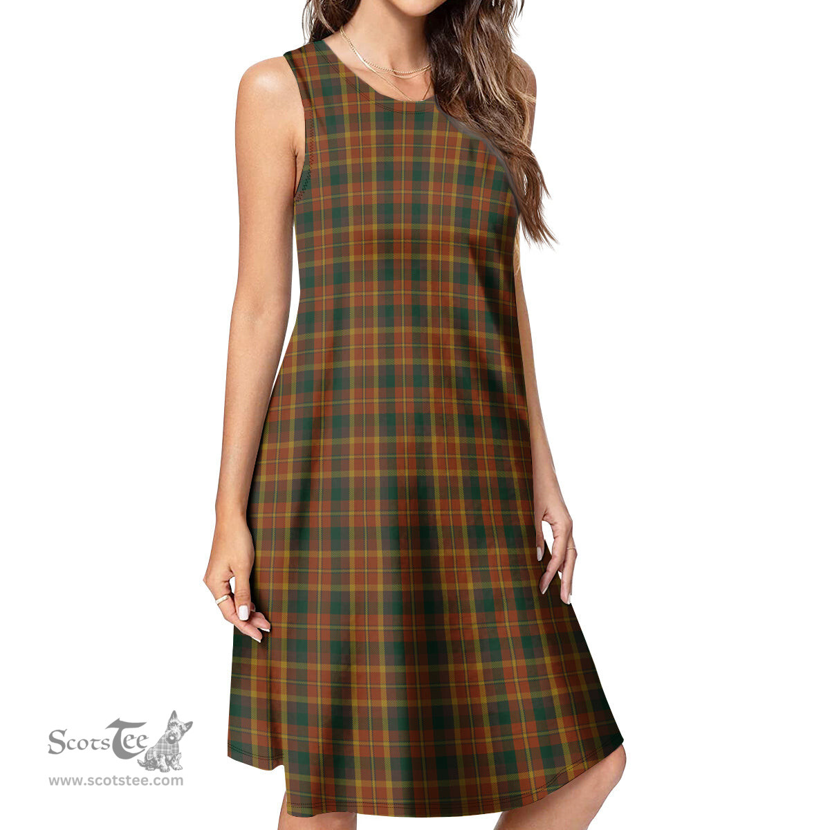 Scottish Monaghan County Ireland Tartan Womens Casual Dresses - Tartan Dress Womens Scottish Plaid Tartan Plaid - ScotsTee - scotstee.com