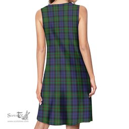 Scottish MacEwen Tartan Womens Casual Dresses - Tartan Dress Womens Scottish Plaid Tartan Plaid - ScotsTee - scotstee.com