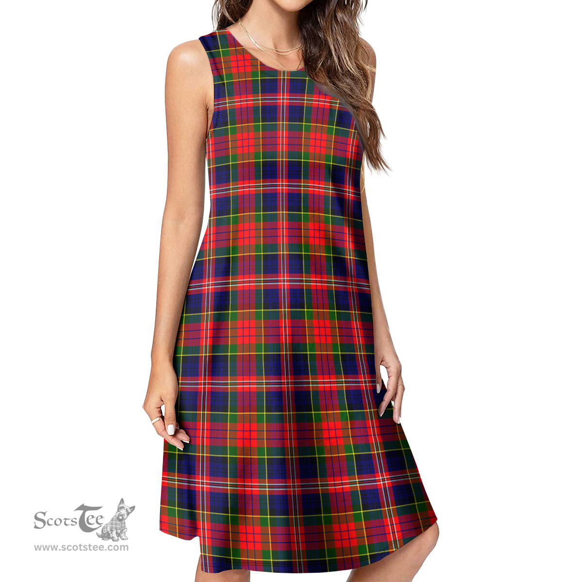Scottish MacPherson Modern Tartan Womens Casual Dresses - Tartan Dress Womens Scottish Plaid Tartan Plaid - ScotsTee - scotstee.com