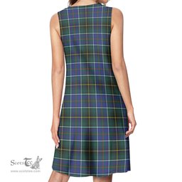 Scottish MacInnes Modern Tartan Womens Casual Dresses - Tartan Dress Womens Scottish Plaid Tartan Plaid - ScotsTee - scotstee.com