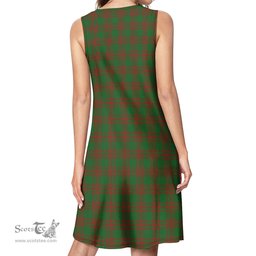 Scottish Menzies Tartan Womens Casual Dresses - Tartan Dress Womens Scottish Plaid Tartan Plaid - ScotsTee - scotstee.com
