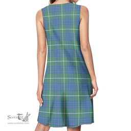 Scottish MacIntyre Hunting Ancient Tartan Womens Casual Dresses - Tartan Dress Womens Scottish Plaid Tartan Plaid - ScotsTee - scotstee.com