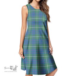 Scottish MacIntyre Hunting Ancient Tartan Womens Casual Dresses - Tartan Dress Womens Scottish Plaid Tartan Plaid - ScotsTee - scotstee.com