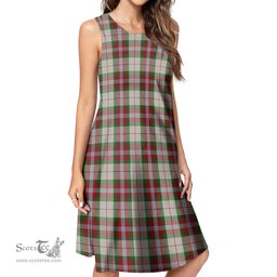 Scottish MacLean Dress Tartan Womens Casual Dresses - Tartan Dress Womens Scottish Plaid Tartan Plaid - ScotsTee - scotstee.com
