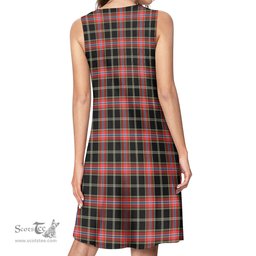 Scottish Norwegian Night Tartan Womens Casual Dresses - Tartan Dress Womens Scottish Plaid Tartan Plaid - ScotsTee - scotstee.com