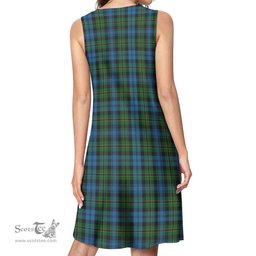 Scottish Polaris Military Tartan Womens Casual Dresses - Tartan Dress Womens Scottish Plaid Tartan Plaid - ScotsTee - scotstee.com