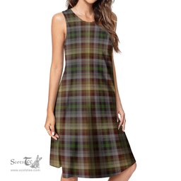 Scottish MacKay of Strathnaver Tartan Womens Casual Dresses - Tartan Dress Womens Scottish Plaid Tartan Plaid - ScotsTee - scotstee.com