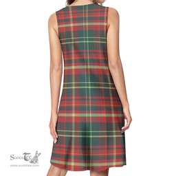 Scottish New Brunswick Province Canada Tartan Womens Casual Dresses - Tartan Dress Womens Scottish Plaid Tartan Plaid - ScotsTee - scotstee.com