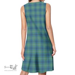 Scottish Oliphant Ancient Tartan Womens Casual Dresses - Tartan Dress Womens Scottish Plaid Tartan Plaid - ScotsTee - scotstee.com