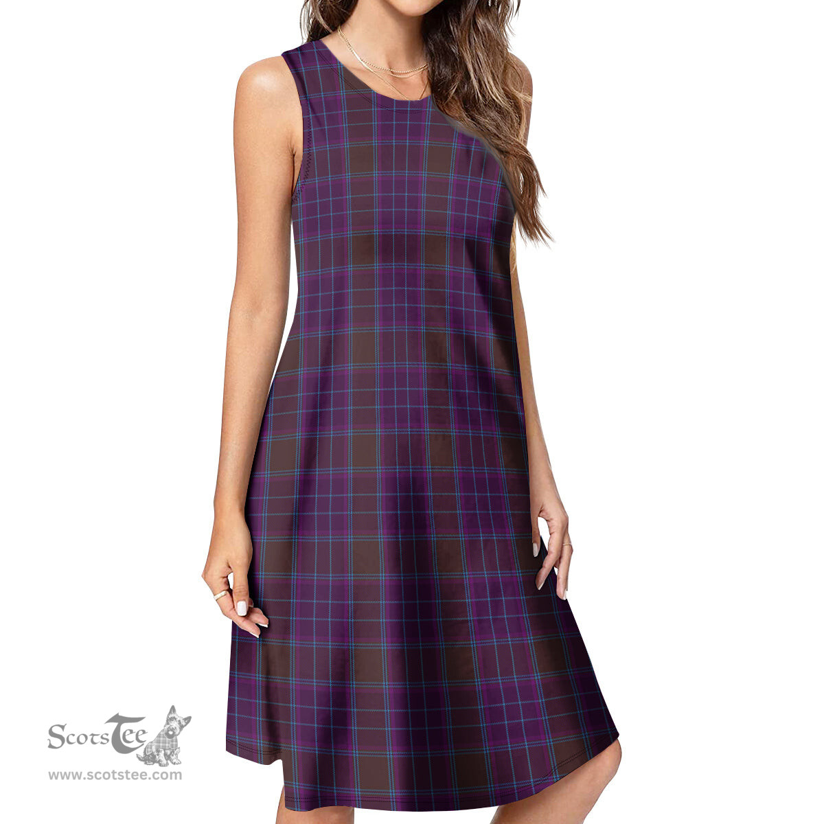 Scottish Phillips Tartan Womens Casual Dresses - Tartan Dress Womens Scottish Plaid Tartan Plaid - ScotsTee - scotstee.com