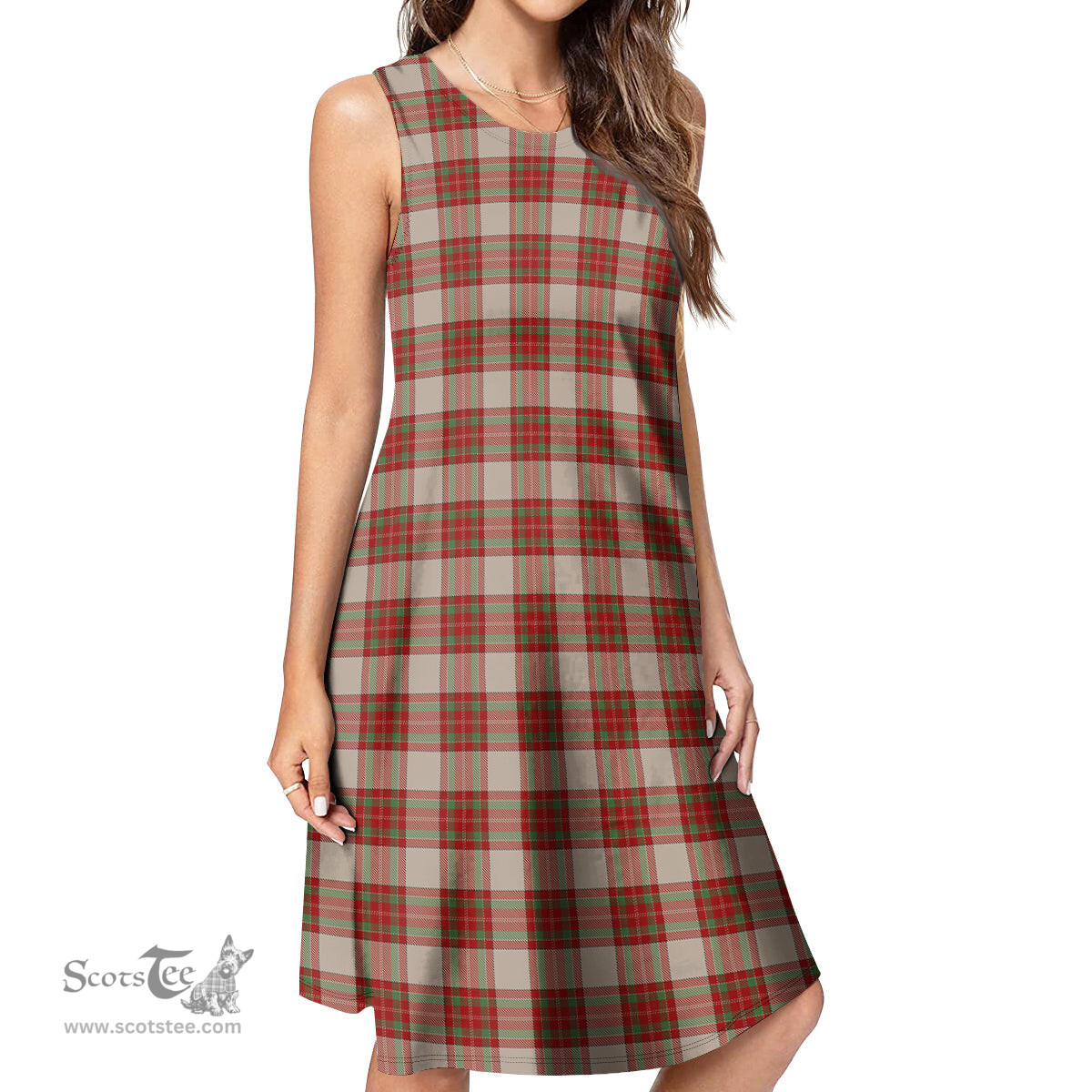Scottish McBrayer Dress Tartan Womens Casual Dresses - Tartan Dress Womens Scottish Plaid Tartan Plaid - ScotsTee - scotstee.com