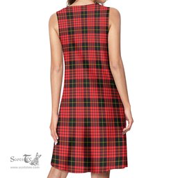 Scottish MacQueen Modern Tartan Womens Casual Dresses - Tartan Dress Womens Scottish Plaid Tartan Plaid - ScotsTee - scotstee.com