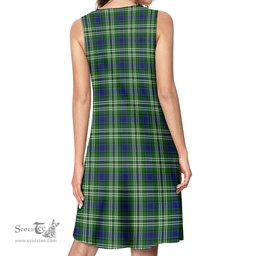 Scottish Purves Tartan Womens Casual Dresses - Tartan Dress Womens Scottish Plaid Tartan Plaid - ScotsTee - scotstee.com