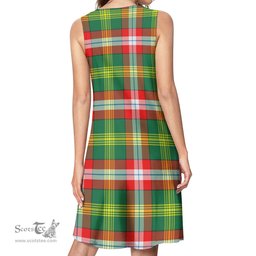 Scottish Northwest Territories Canada Tartan Womens Casual Dresses - Tartan Dress Womens Scottish Plaid Tartan Plaid - ScotsTee - scotstee.com