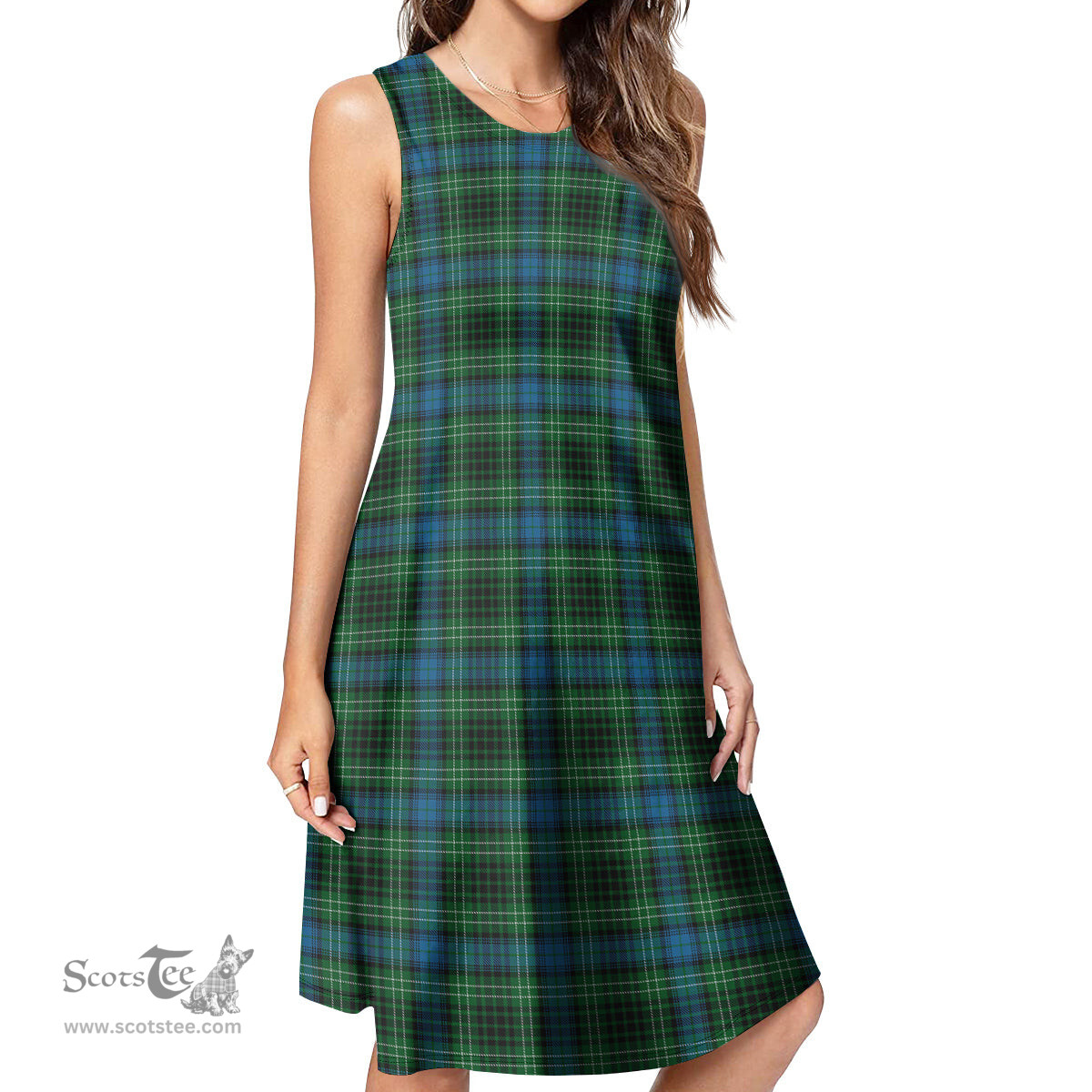 Scottish O'Connor Tartan Womens Casual Dresses - Tartan Dress Womens Scottish Plaid Tartan Plaid - ScotsTee - scotstee.com