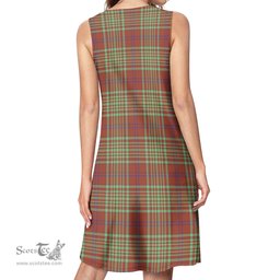 Scottish MacGillivray Hunting Ancient Tartan Womens Casual Dresses - Tartan Dress Womens Scottish Plaid Tartan Plaid - ScotsTee - scotstee.com