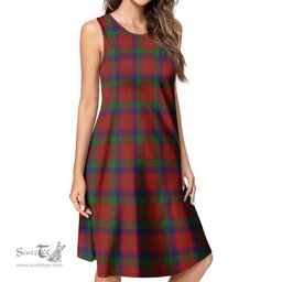 Scottish Robertson Tartan Womens Casual Dresses - Tartan Dress Womens Scottish Plaid Tartan Plaid - ScotsTee - scotstee.com