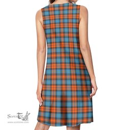Scottish MacLachlan Ancient Tartan Womens Casual Dresses - Tartan Dress Womens Scottish Plaid Tartan Plaid - ScotsTee - scotstee.com