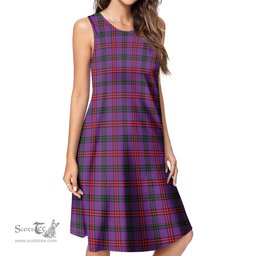 Scottish Montgomery Modern Tartan Womens Casual Dresses - Tartan Dress Womens Scottish Plaid Tartan Plaid - ScotsTee - scotstee.com