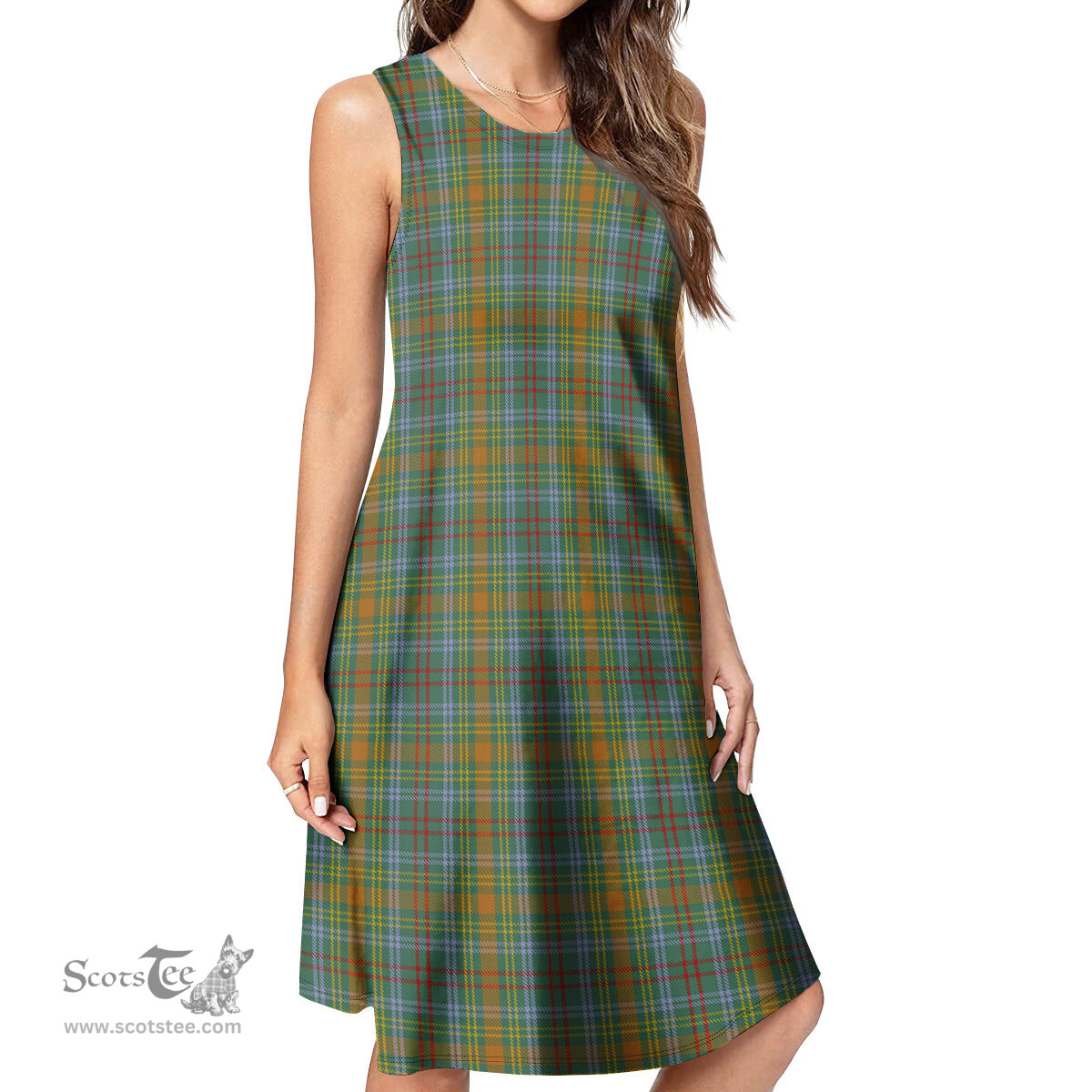 Scottish O'Brien Tartan Womens Casual Dresses - Tartan Dress Womens Scottish Plaid Tartan Plaid - ScotsTee - scotstee.com