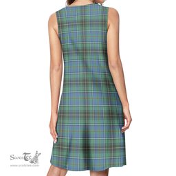Scottish MacInnes Ancient Tartan Womens Casual Dresses - Tartan Dress Womens Scottish Plaid Tartan Plaid - ScotsTee - scotstee.com