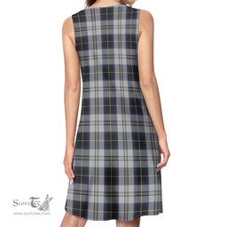Scottish Menzies Black Dress Tartan Womens Casual Dresses - Tartan Dress Womens Scottish Plaid Tartan Plaid - ScotsTee - scotstee.com