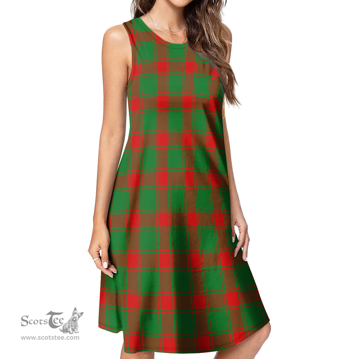 Scottish Middleton Modern Tartan Womens Casual Dresses - Tartan Dress Womens Scottish Plaid Tartan Plaid - ScotsTee - scotstee.com
