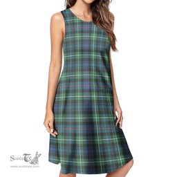 Scottish MacKenzie Ancient Tartan Womens Casual Dresses - Tartan Dress Womens Scottish Plaid Tartan Plaid - ScotsTee - scotstee.com