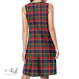 Scottish Quebec Province Canada Tartan Womens Casual Dresses - Tartan Dress Womens Scottish Plaid Tartan Plaid - ScotsTee - scotstee.com