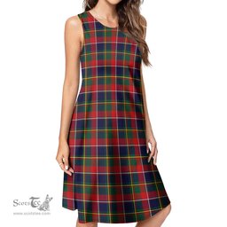 Scottish Quebec Province Canada Tartan Womens Casual Dresses - Tartan Dress Womens Scottish Plaid Tartan Plaid - ScotsTee - scotstee.com
