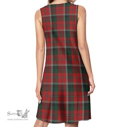 Scottish Montrose Tartan Womens Casual Dresses - Tartan Dress Womens Scottish Plaid Tartan Plaid - ScotsTee - scotstee.com