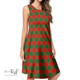 Scottish Moncrieff Modern Tartan Womens Casual Dresses - Tartan Dress Womens Scottish Plaid Tartan Plaid - ScotsTee - scotstee.com
