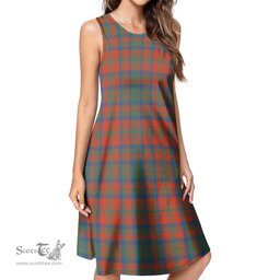 Scottish Matheson Ancient Tartan Womens Casual Dresses - Tartan Dress Womens Scottish Plaid Tartan Plaid - ScotsTee - scotstee.com